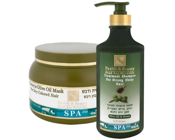Vlasový šampón + maska s olivovým olejom a medom